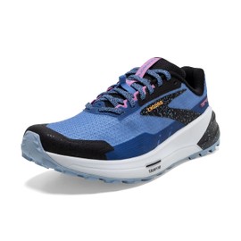 Brooks Women's Catamount 2 Trail Running Shoe - Blue/Black/Yellow - 7 Medium