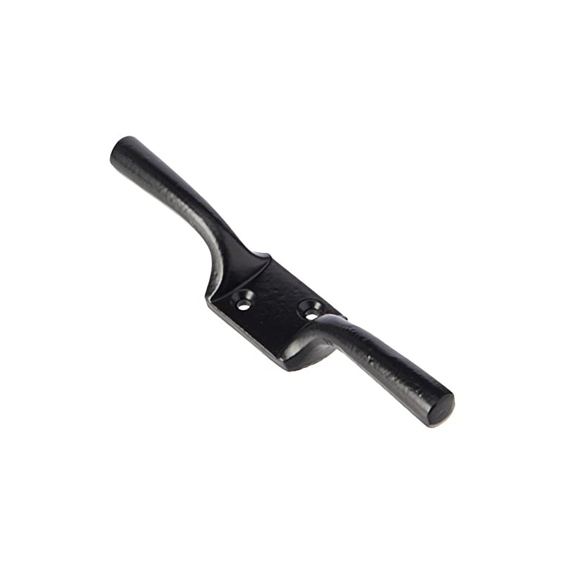 Merriway® BH00404 Cleat Hook, 150 mm (6 inch) - Black