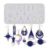 UR URLIFEHALL 3 pcs Earring Resin Molds Set White Star