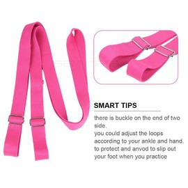 Dance Lower Waist Training, Back Bend Assist Trainer-to Improve Back and Waist Flexibility, Flexibility Stretching Leg Stretcher Strap for Yoga, Ballet, Dancing, Gymnastics Cheerleading (ROSE-B)