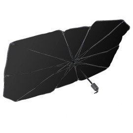 Mud Bunny Car Sun Shade, Car Front, Foldable, Parasol, UV Protection, Storage Pouch, Windshield Privacy Protection for Regular Cars, Small SUV, Universal Accessories, Size L