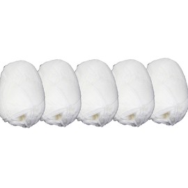 UV FLOOR - Set mit 5 Neon-Garnknäueln - Spezielles Schwarzlicht - 5 weiße Wolle - Neon-Zubehör - String Art