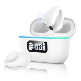 Bluetooth Earphones, 2024 & RGB Illuminating Ear Cuffs, Earphones, Wireless Earphones, Bluetooth 5.4, Open Earphones, Earphones, Air Conduction, Bone Conduction, Hi-Fi Sound Quality, AAC ENC