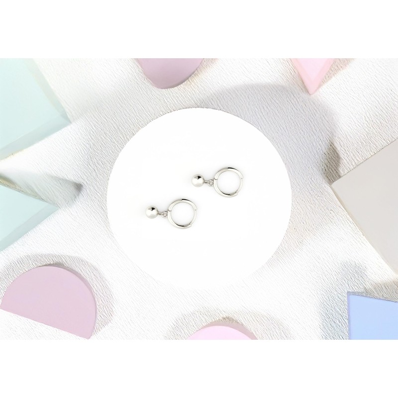 SOFIA MILANI - Women's Earrings 925 Silver - Ball Dangle