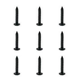 3 Pack 4x20mm Black Self-Tapping Screws, Durable Carbon Steel Screws for Wood, Plastic, and Metal