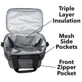 Popfunk Ted Lasso Badge Soft Insulated Cooler Bag, Large Lunch Bag, Lightweight, Thermal and Reusable for Office, Picnic, Beach