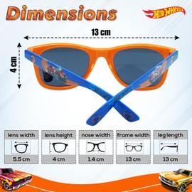 Hot Wheels Kids Polarized Sunglasses UV400 – 100% UV Protection, Category 3 Lens, Lightweight Summer Eyewear for Boys & Girls Ages 3-8, Outdoor Sports Shades with Orange Frame