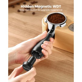 Maestri House 54mm Bottomless Portafilter Hidden Magnetic Needle & Filter Basket Included, Fits Breville Barista Express, Pro, Touch, Bambino, Infuser, Duo Temp Pro