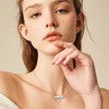 Adramata 925 Silver Necklace for Women Moonstone Pendant Necklace Silver