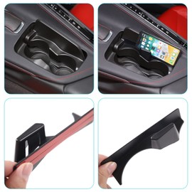 Center Console Storage Box Expand Your Storage with a Cup Holder Bracket for Corvette C8 Stingray 2020-2024 Z06 Z51- Ideal for Phone and Glasses (Cup Holder)