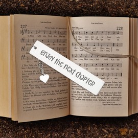 Enjoy The Next Champer Inspirational Bookmark Gift for Women, Coworker, Writers, Book Lovers, Retirement Gifts for Women, Men, Co-Worker, Boss, Teacher, Graduation Gifts for Women, Men,WLB2