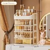 2-Layer Cosmetic Storage Box with Transparent Drawer