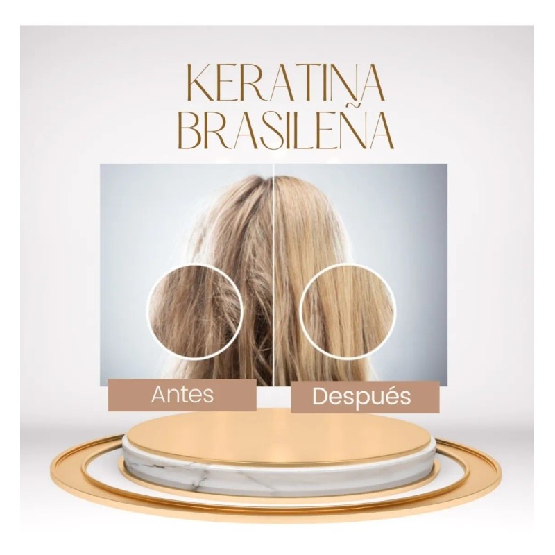Kit Keratina Brasileña 2 Litros Keratina + Shampoo 1 Litro