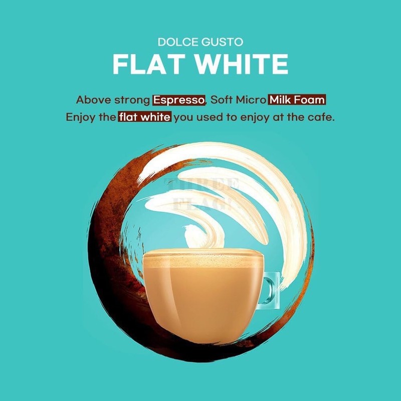 NESCAFÉ Dolce Gusto Flat White Coffee Pods, 16 x 11.7
