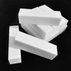 Qancekoo 10pcs White Nail Buffer Blocks 4-Sided Professional Nail Files