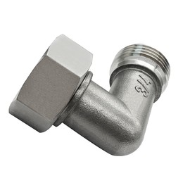 Fitvell 3/4 Inch Stainless Steel 90 Degree Elbow Adapter for Garden Hose