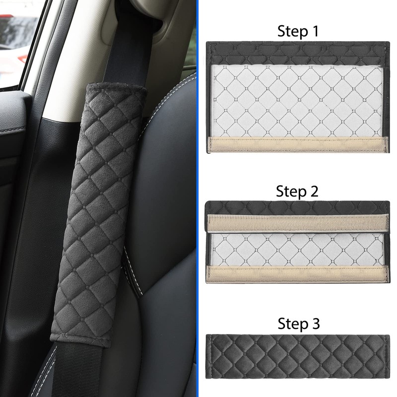 Seat Belt Comfort Pads – 2-Pack Car Seat Belt Covers