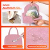 MeiLang Insulated Lunch Bag Pink Oxford Cloth Leakproof Thermal Tote