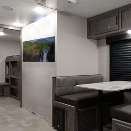 VIVO Anti-Rust Quick Release Plastic Polymer RV TV Mount for Screens up to 43 inches and 30 lbs, VESA 100x100mm, Low Profile Wall Bracket for Camping, Truck, Movie Night, Black, Mount-VWRV1