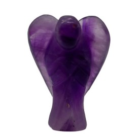 Guardian Angel Amethyst Gemstone 5 cm Lucky Charm Healing Stone with Jewellery Box Energy Spirituality Happiness