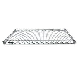 Nexel Wire Shelf, Silver Epoxy Finish, 18"W x 42"L