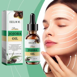 Jojobaöl Bio - Gesichtsöl Bio für Kosmetik - Jojobaöl Straffend Feuchtigkeitspflege - Feuchtigkeitsspendend Gesichtsserum für Frauen - Anti Falten Serum Gesicht - Gesichtspflege Reduzieren Fältchen