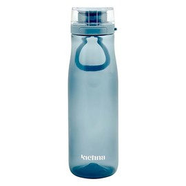 Kichna The Quencher Sports Drinks Water Bottle 700ml | Reusable BPA-free Plastic Water Bottle with Carry Loop & Side Lock | Leak Proof Flip Lid for Gym, Hiking & Yoga | Color Powder Blue