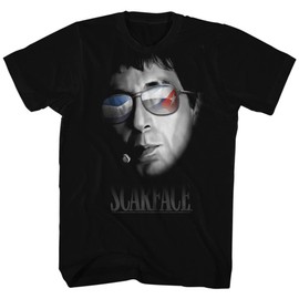 Scarface - Mens Cuban Aviators T-Shirt, Size:XXX-Large, Black