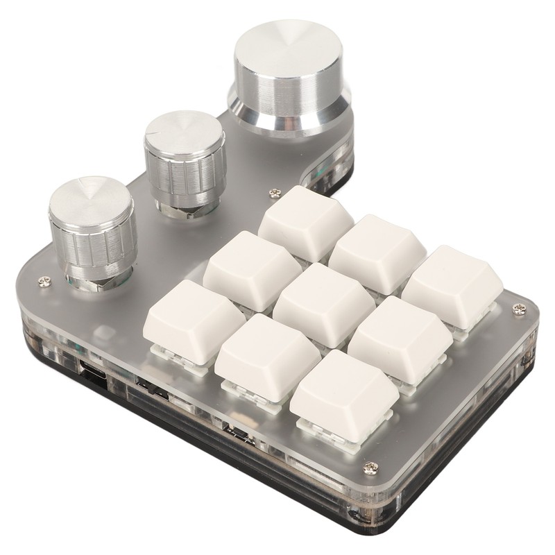 DIY Programmable Keyboard with RGB Light 9 Keys 3 Knobs