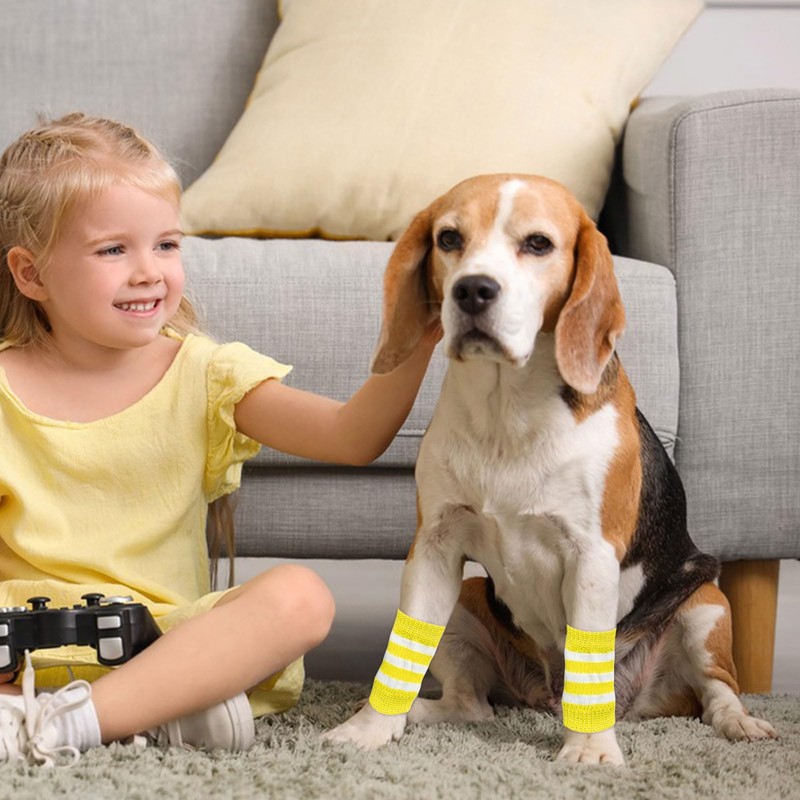Pet Leg Warmer Dog Socks, 4 Pieces, Cute, Stylish, Soft,