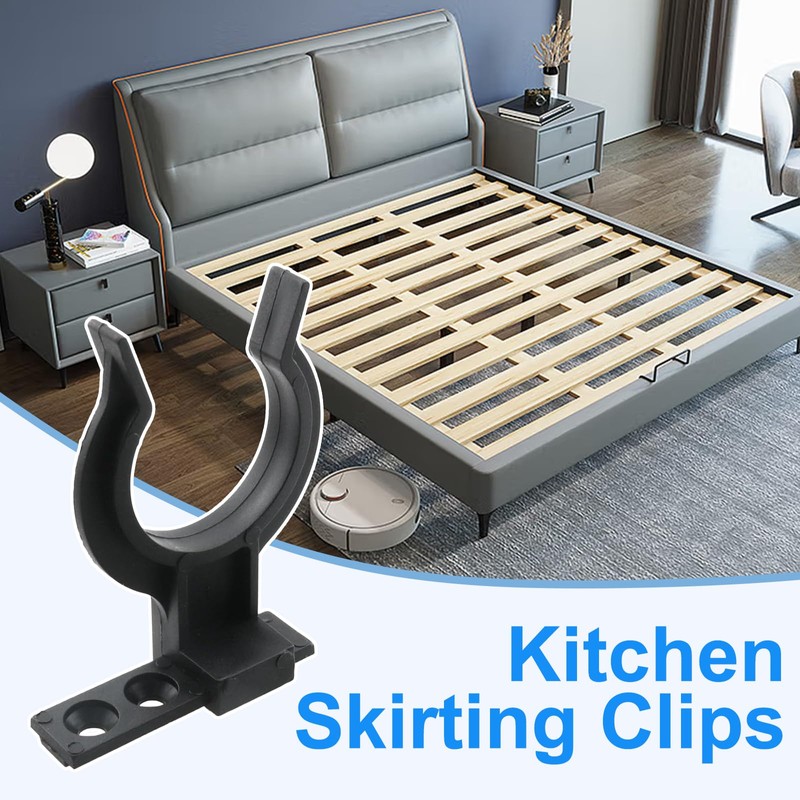FULHANY Skirting Board Clips, 20 Pieces, Skirting Board Kitchen, Skirting