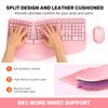 MEETION Ergonomic Keyboard and Mouse, 2.4G USB Wireless Split Keyboard