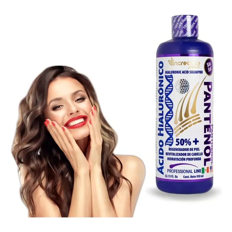Shampoo Sin Sal Regenerador E Hidratante Para El Cabello