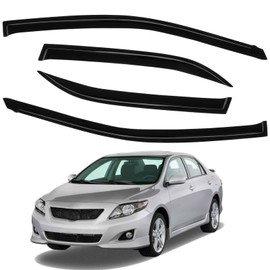 Side Window Deflectors Rain Guards Vent Window Visors for Toyota Corolla 2009-2013 Front Rear