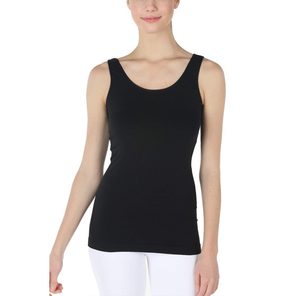 NIKIBIKI Women Seamless Basic Jersey Tank Top, Made in U.S.A,