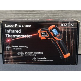 KIZEN Infrared Thermometer LaserPro LP300 Handheld Temperature Gun Orange