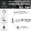 #8 x 1" Wood Screw 500Pcs 410 Stainless Steel Standard