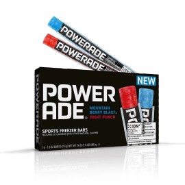 POWERADE 2 PK - POWERADE Sports Freezer Bars 16 pk w/ Electrolyte - BB: Oct 2026
