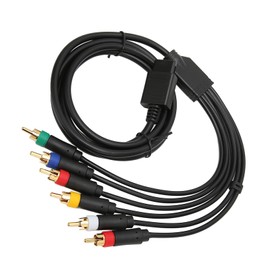Cable Compuesto RGB RGBS Estable Suave de Alta Flexibilidad con 4 Cabezales BNC para NGC N64 SFC SNES, Material de PVC Duradero