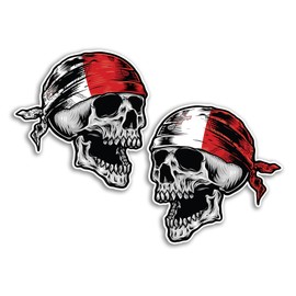 2 x 15 cm Malta-Totenkopf-Vinyl-Aufkleber – Malteser-Aufkleber, cooles Biker-Auto, Reisen, Urlaub, Pirat, patriotisches Gepäck, Scrapbooking, Aufkleber #82137