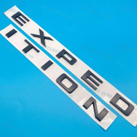 Unbranded Matte Black Front Hood or Tailgate Letters For Expedition Emblem 2022-2024