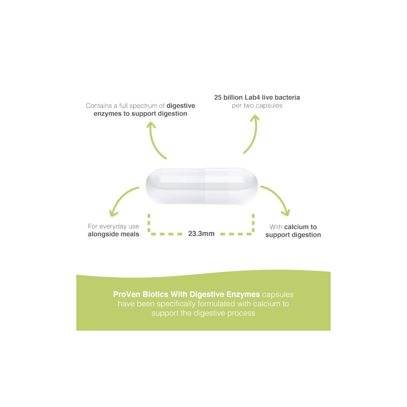 Pro-Ven Biotics with Digestive Enzymes | Daily Gut Support 25