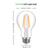 Lepro Vintage LED Bulbs, Dimmable Filament Bulb, 8W 800LM, 60W