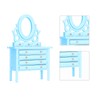 1:12 Scale Dollhouse Toilet Table High Simulation Wooden Miniature Dressing