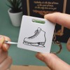 Azeeda 'Ice Skate' Keyring Tape Measure/Spirit Level Tool (KM00038326)