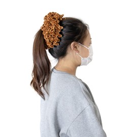 AUEAR, Paquete de 2 coleteros voluminizadores para el pelo, de hiyab voluminizador Khaleeji, color negro y café