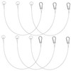 ULTECHNOVO 6-Pack Stainless Steel Tethers Wire-Rope Lanyard Safety Rope for