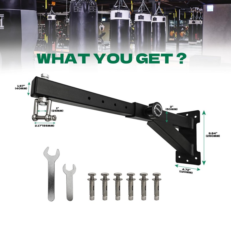 LTSEAME Heavy Duty Punching Bag Hanger, Wall Mounted Punching Bag