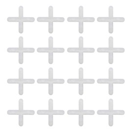 EMSea 3mm Cross-Shaped Tile Spacer White Plastic Leveling System Tiling Tool for Spacing of Floor or Wall Tiles Pack of 1000