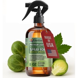 Liquid Power Brussel Sprout Fertilizer Spray – Ready-to-Use Liquid Plant Food for Brussel Sprouts – Easy Application – Fast-Acting Formula for Growth, Roots & Yield – Indoor & Outdoor – 8 oz